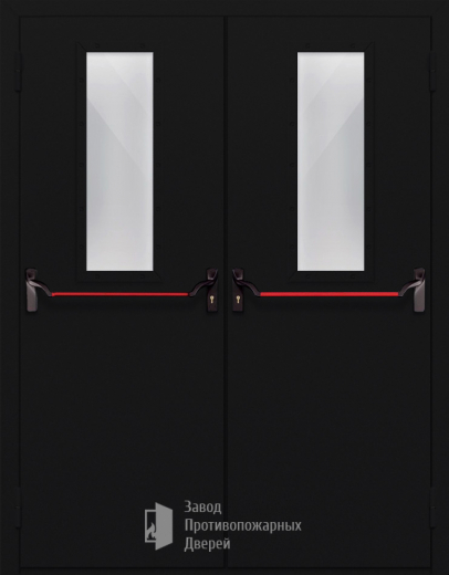 Фото двери «Двупольная со стеклом и антипаникой №64» в Ликино-Дулёво