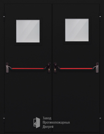 Фото двери «Двупольная со стеклом и антипаникой №54» в Ликино-Дулёво