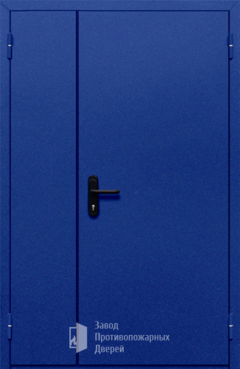 Фото двери «Полуторная глухая (синяя)» в Ликино-Дулёво