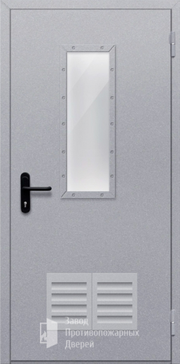 Фото двери «Однопольная со стеклом и решеткой» в Ликино-Дулёво