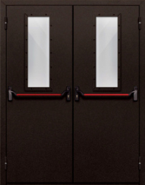 Фото двери «Двупольная со стеклом и антипаникой №610» в Ликино-Дулёво