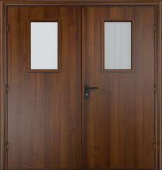 Фото двери «Двупольная МДФ со стеклом EI-30» в Ликино-Дулёво