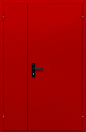 Фото двери «Полуторная глухая (красная)» в Ликино-Дулёво