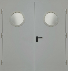 Фото двери «Двупольная с круглым стеклом EI-30» в Ликино-Дулёво