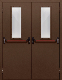 Фото двери «Двупольная со стеклом и антипаникой №68» в Ликино-Дулёво
