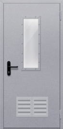 Фото двери «Однопольная со стеклом и решеткой» в Ликино-Дулёво