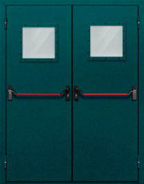 Фото двери «Двупольная со стеклом и антипаникой №56» в Ликино-Дулёво