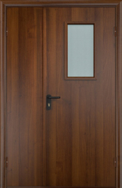 Фото двери «Полуторная МДФ со стеклом EI-30» в Ликино-Дулёво