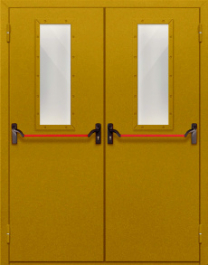Фото двери «Двупольная со стеклом и антипаникой №65» в Ликино-Дулёво